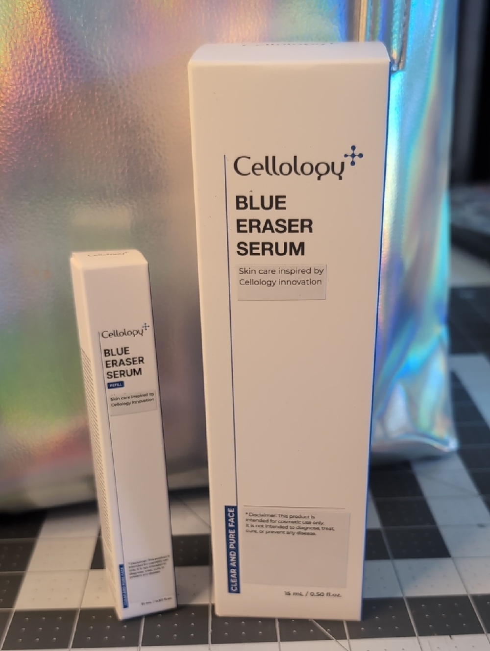 Cellology Blue Eraser Serum w/LED Applicator- 15ml + Refill Set - NEW